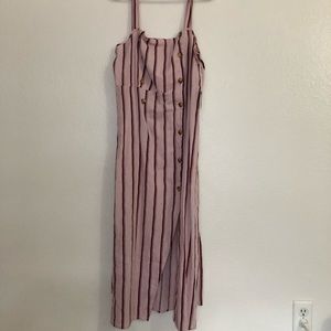 Active USA pink linen dress with buttons
